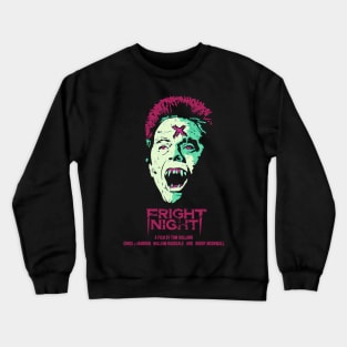 Fear and horror in a Vampire Fright Night Crewneck Sweatshirt